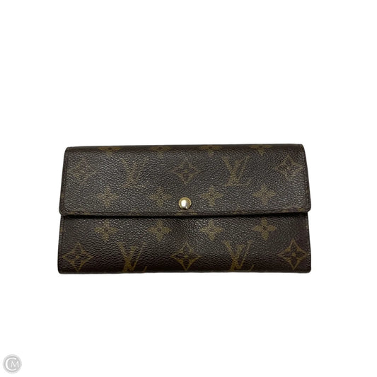Wallet Luxury Designer By Louis Vuitton, Size: Large