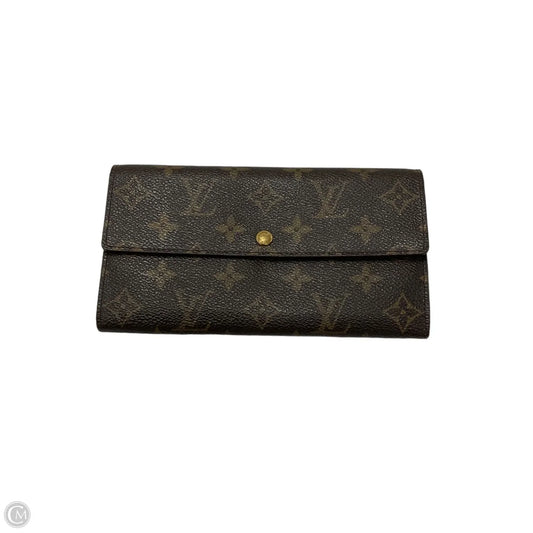 Wallet Luxury Designer By Louis Vuitton, Size: Large