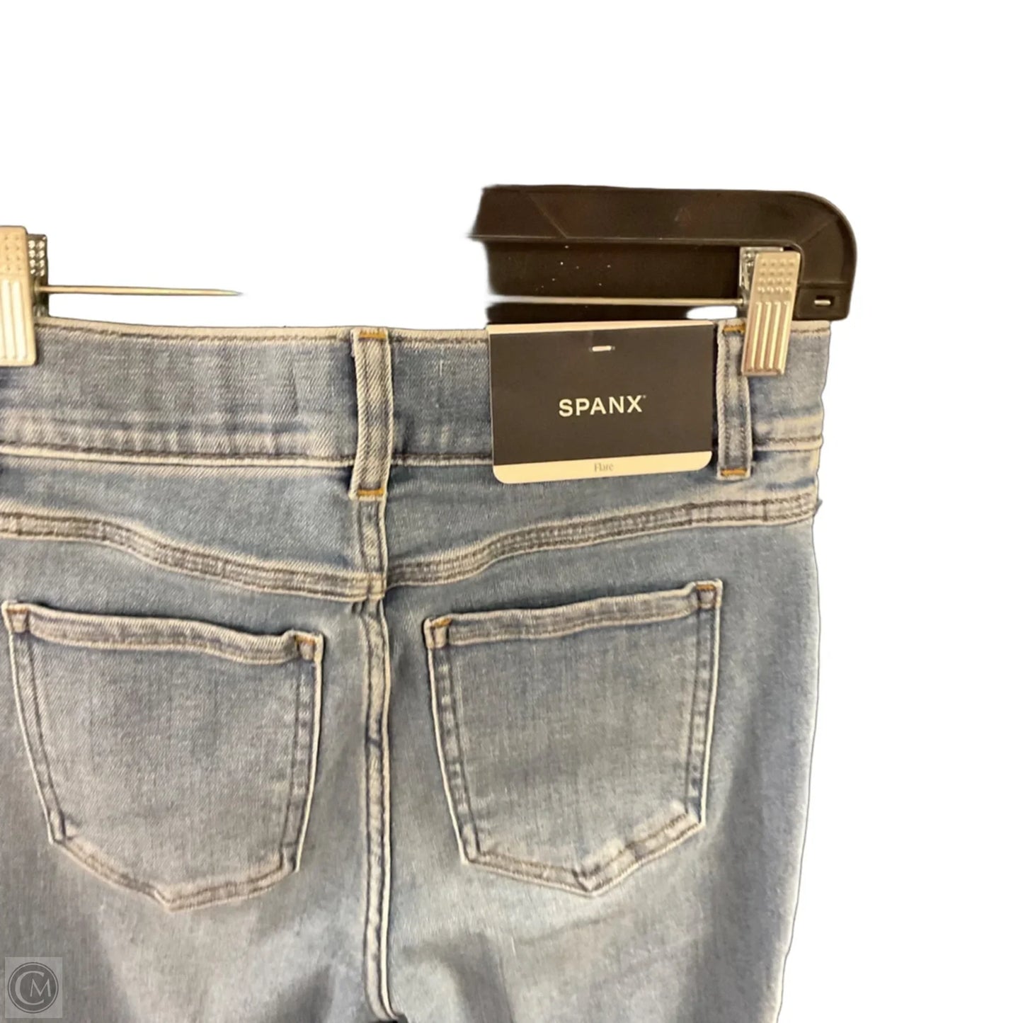 Jeans Flared By Spanx In Blue Denim, Size: S
