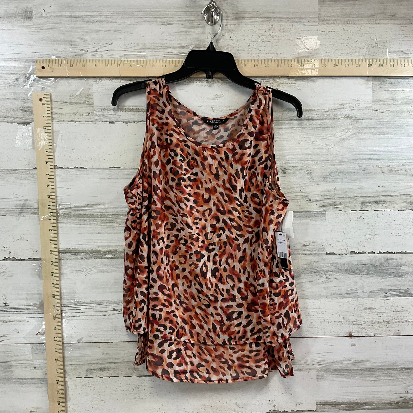 Animal Print Top Sleeveless Liverpool, Size M