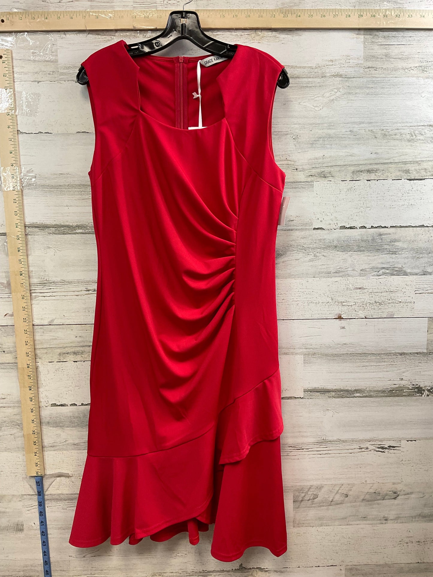 Red Dress Party Midi Grace Karin, Size Xl