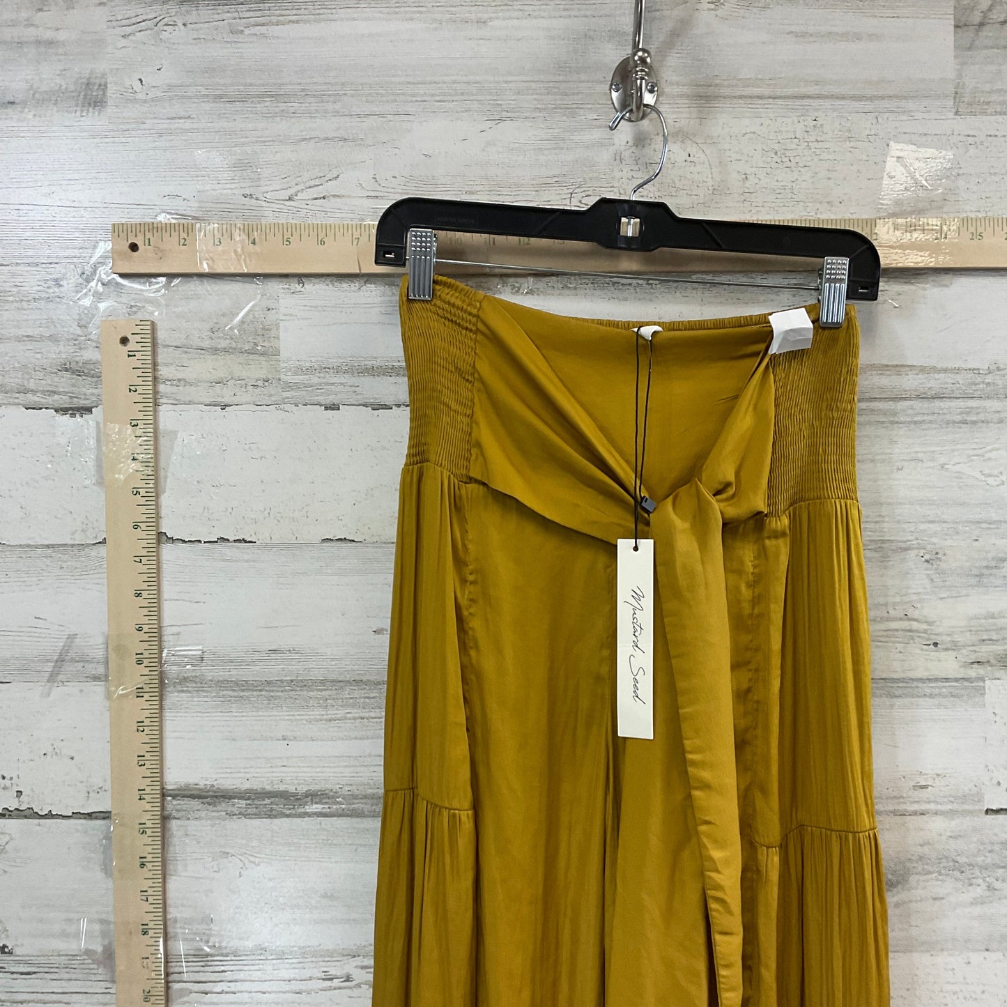 Yellow Pants Wide Leg Mustard Seed, Size M