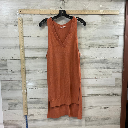 Orange Top Sleeveless Anthropologie, Size M