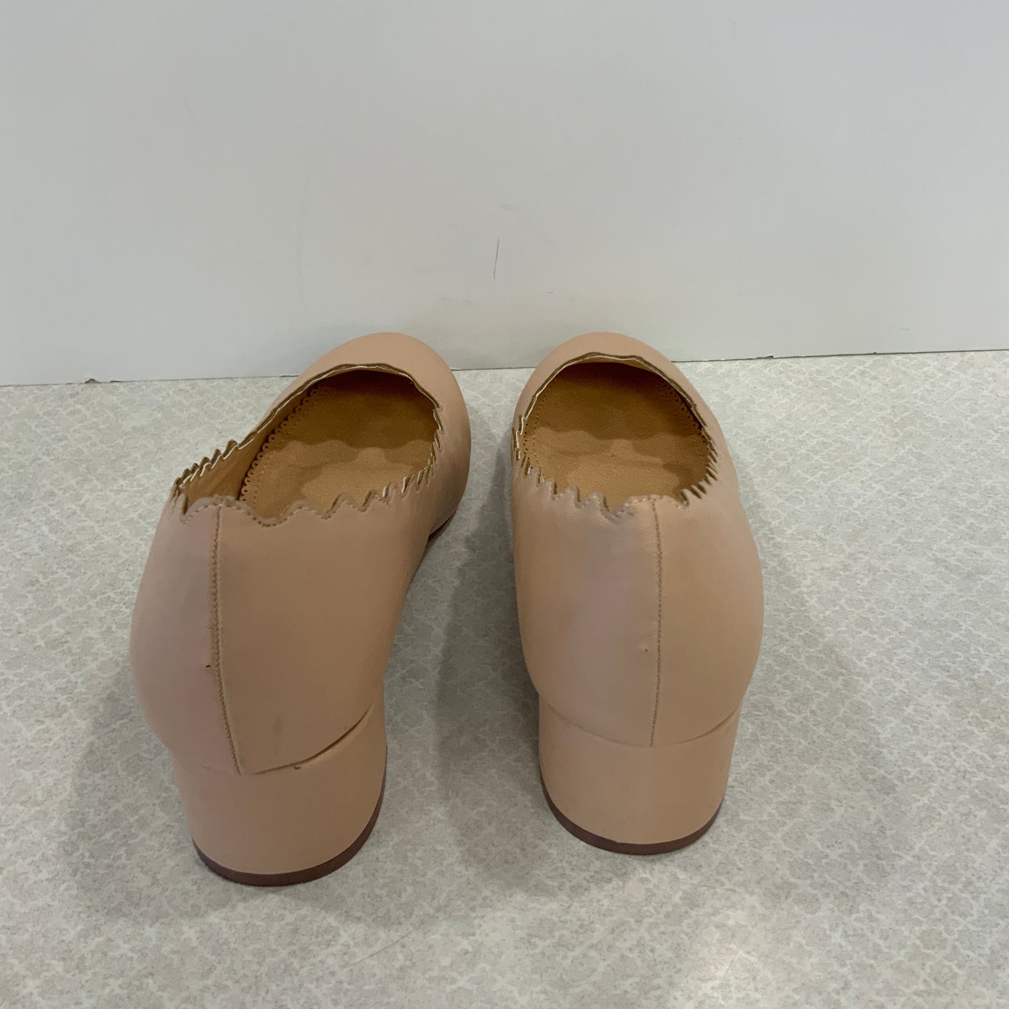 Beige Shoes Heels Block Journee, Size 7.5