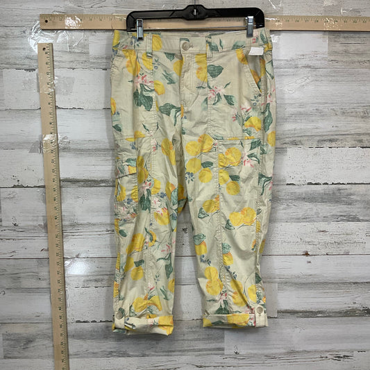 Pants Cropped By Chicos In Yellow, Size: 6