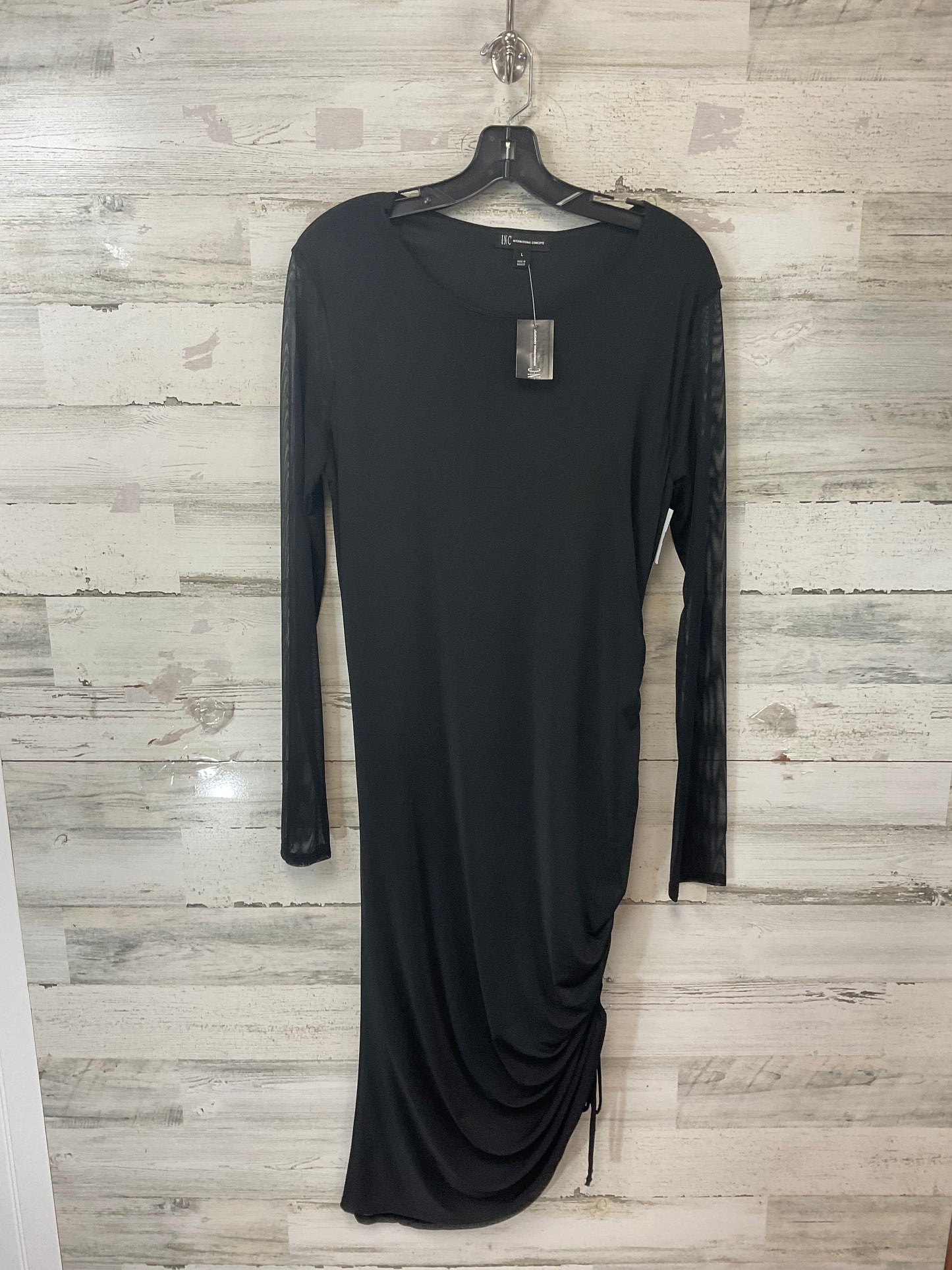 Dress Party Midi By Inc In Black, Size: L