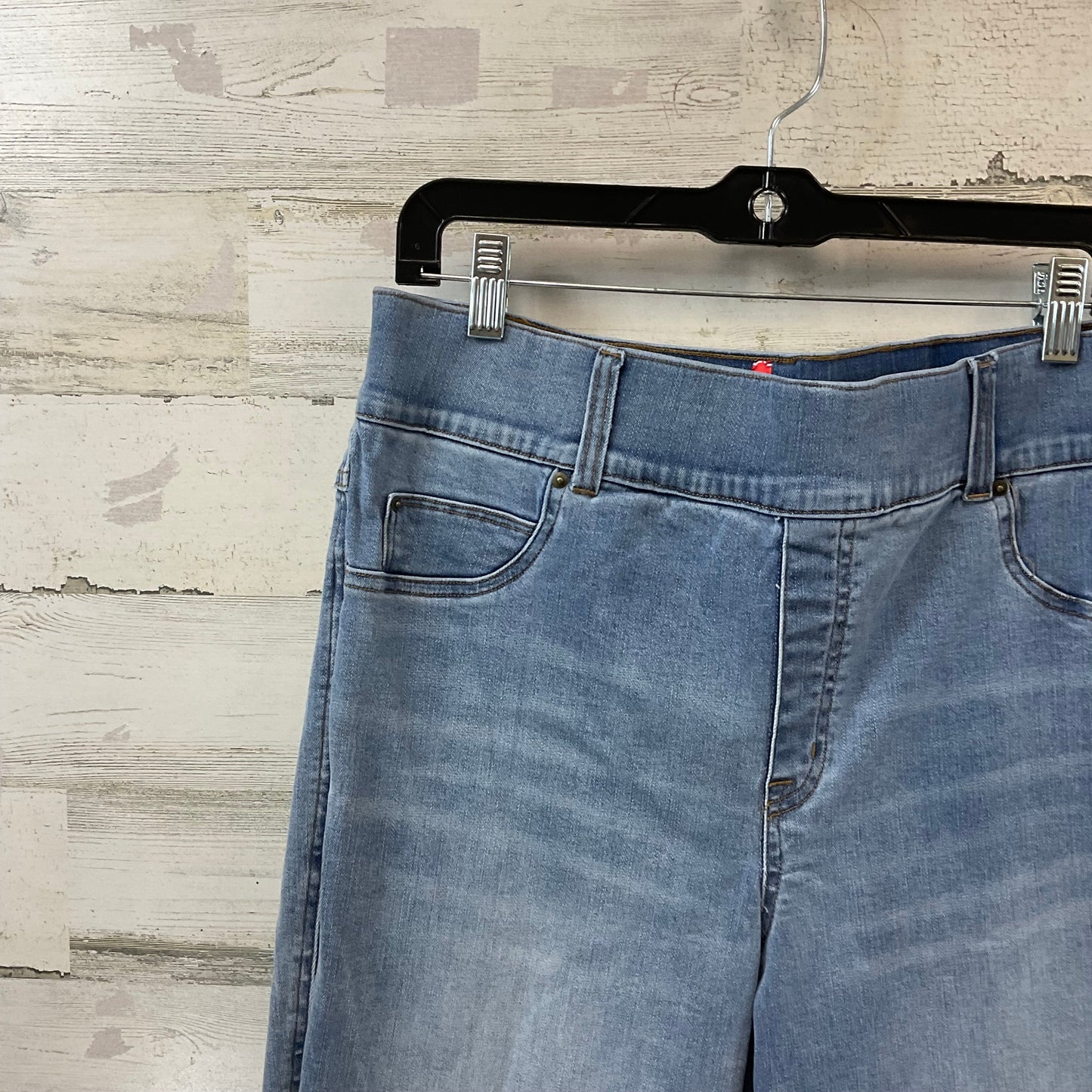 Jeans Cropped By Spanx In Blue Denim, Size: 1x