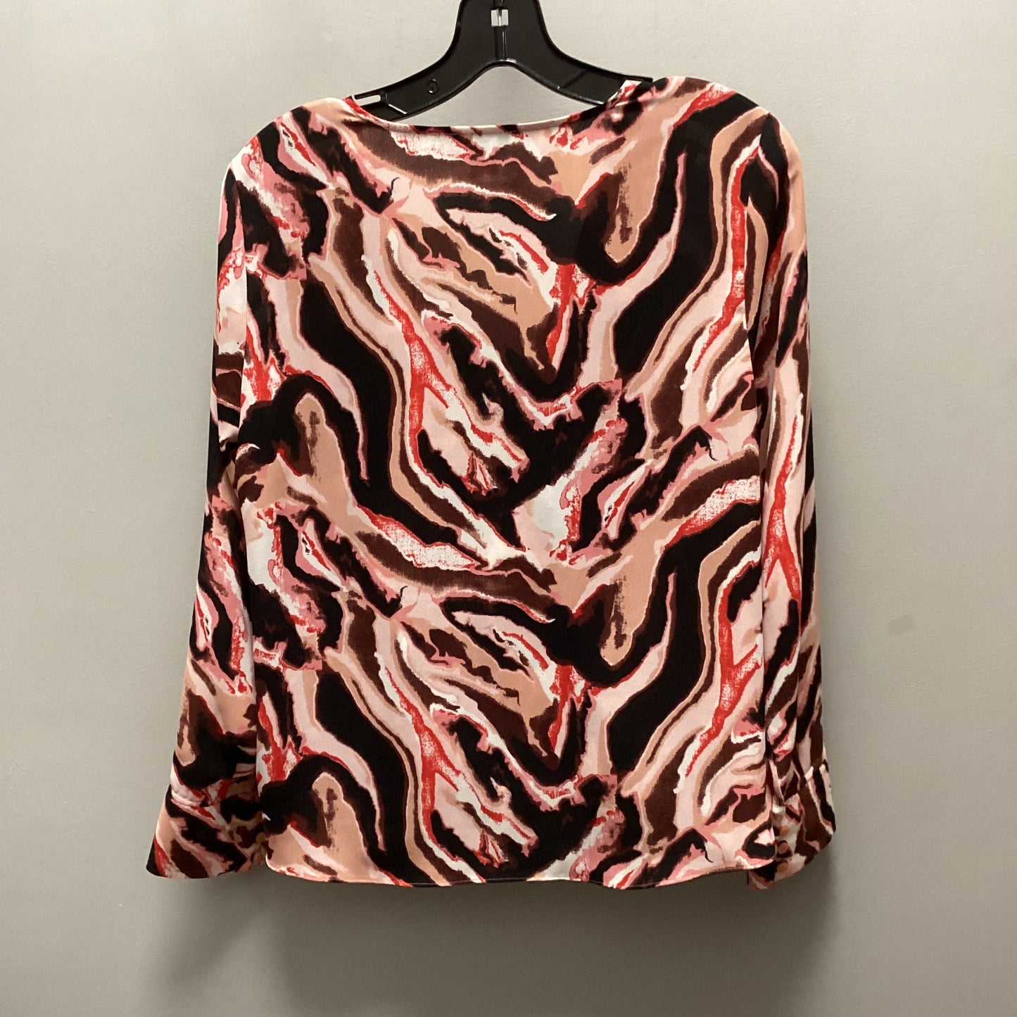 Top Long Sleeve By Halogen In Pink & Red, Size: M