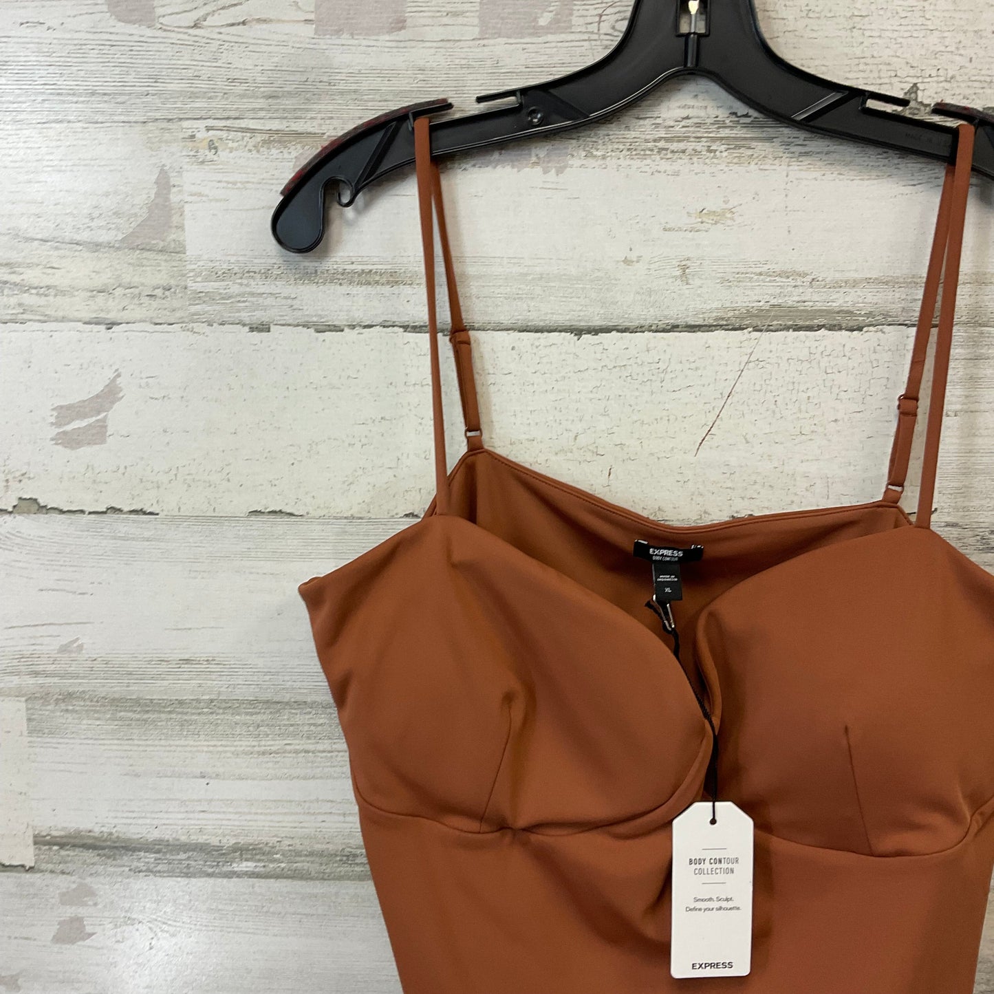 Bodysuit By Express In Brown, Size: Xl