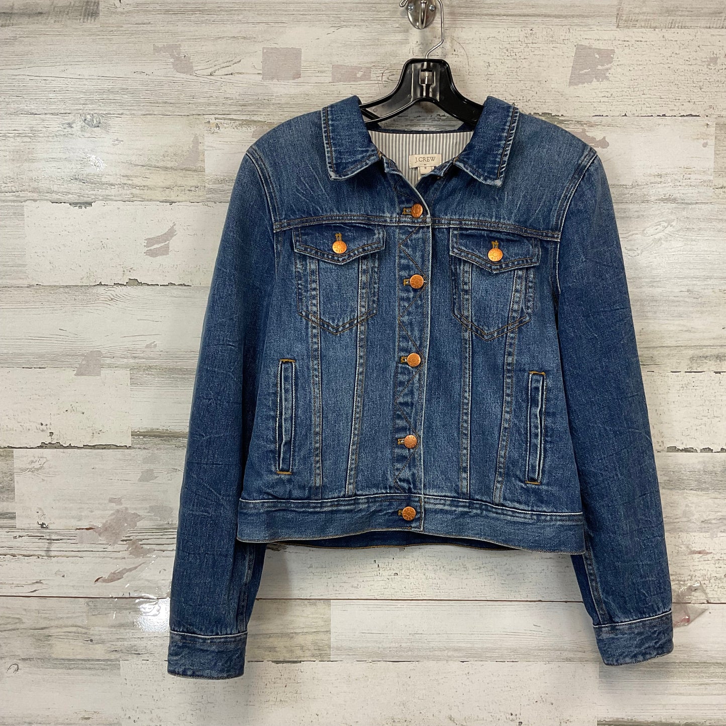 Jacket Denim By J. Crew In Blue Denim, Size: M