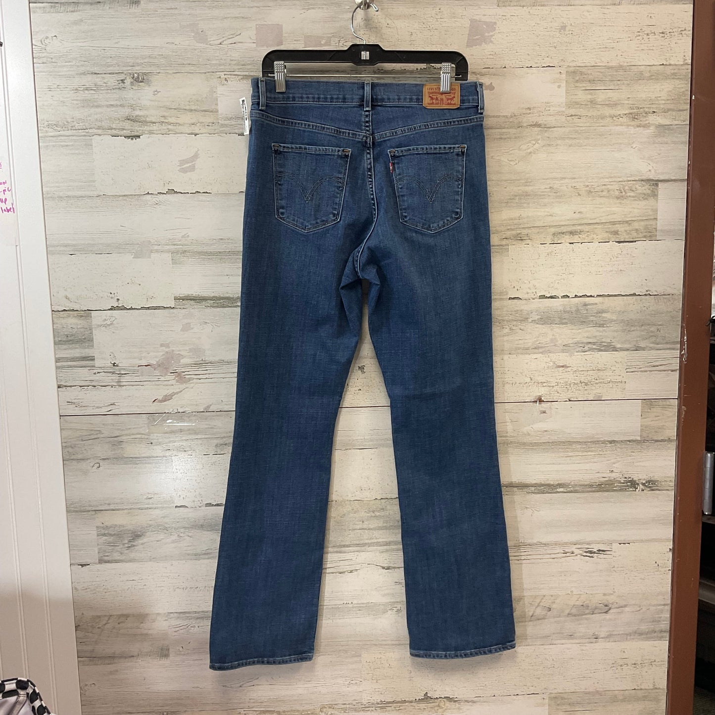 Jeans Boot Cut By Levis In Blue Denim, Size: 12