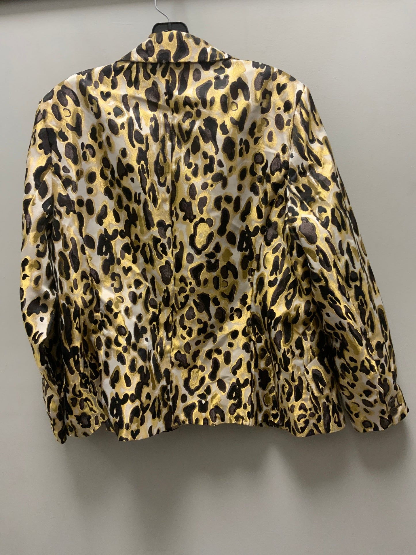 Blazer By Nine West In Animal Print, Size: Xxl