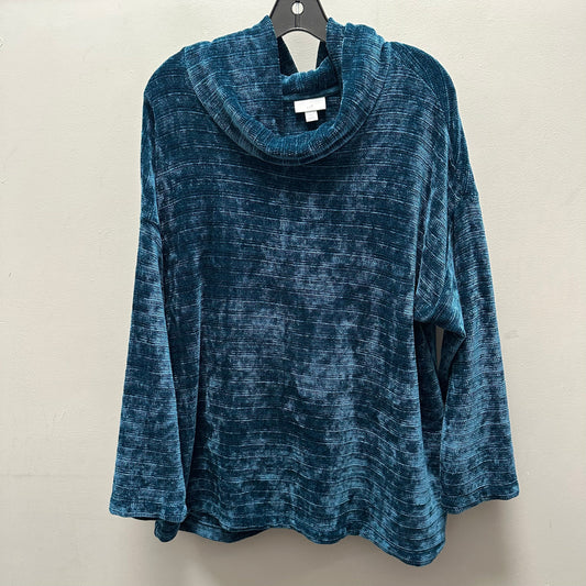 Sweater By J Jill In Teal, Size: 1x