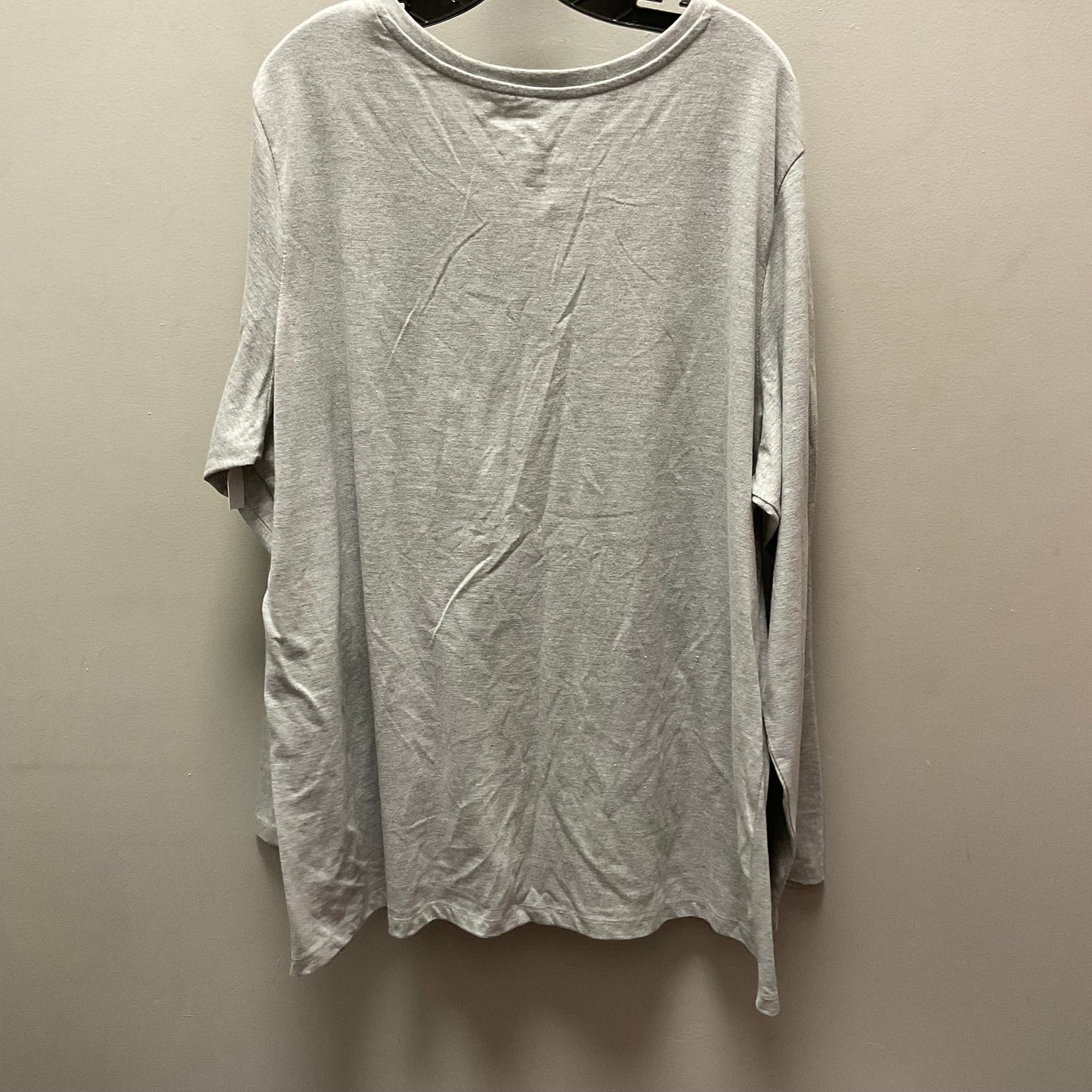 Grey Top Long Sleeve Fanatics, Size 3x