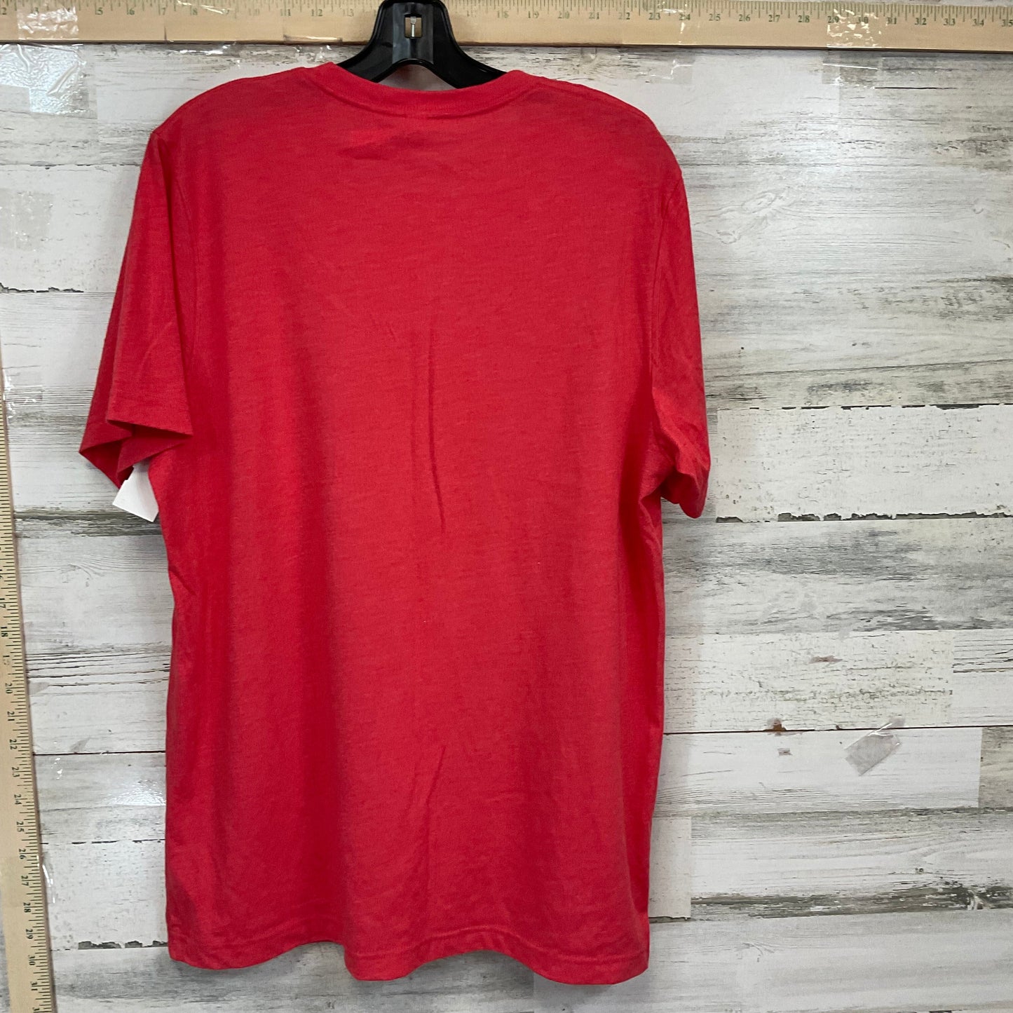 Red Top Short Sleeve Basic Bella + Canvas, Size L
