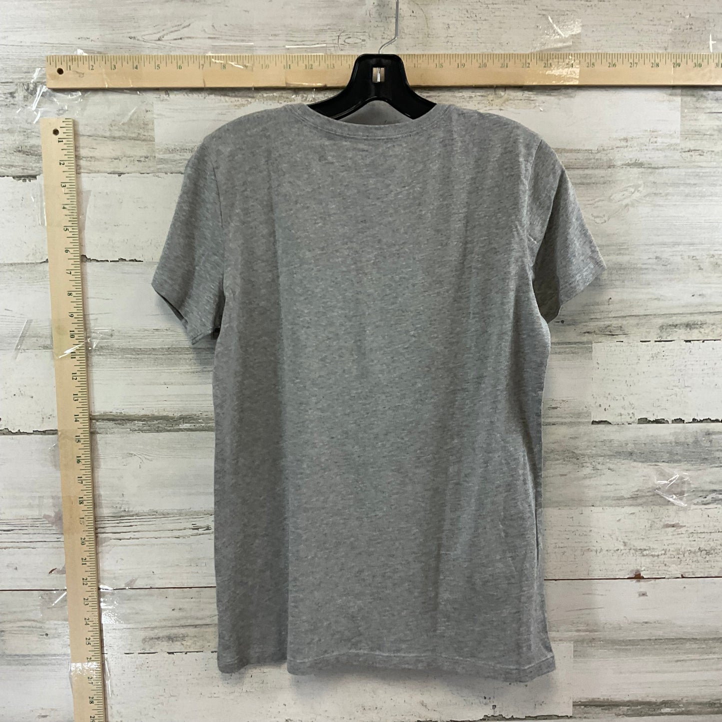 Grey Top Short Sleeve Basic Life Is Good, Size M