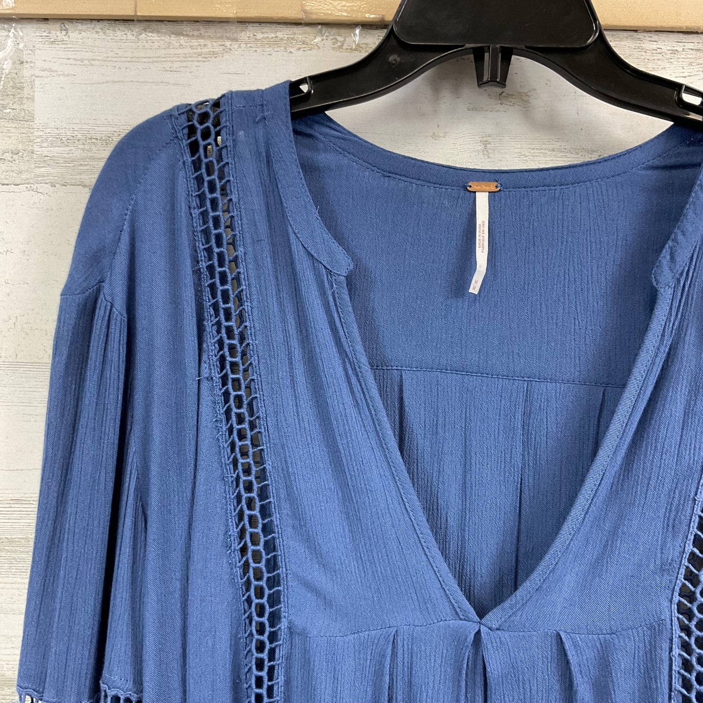 Blue Tunic Long Sleeve Free People, Size M