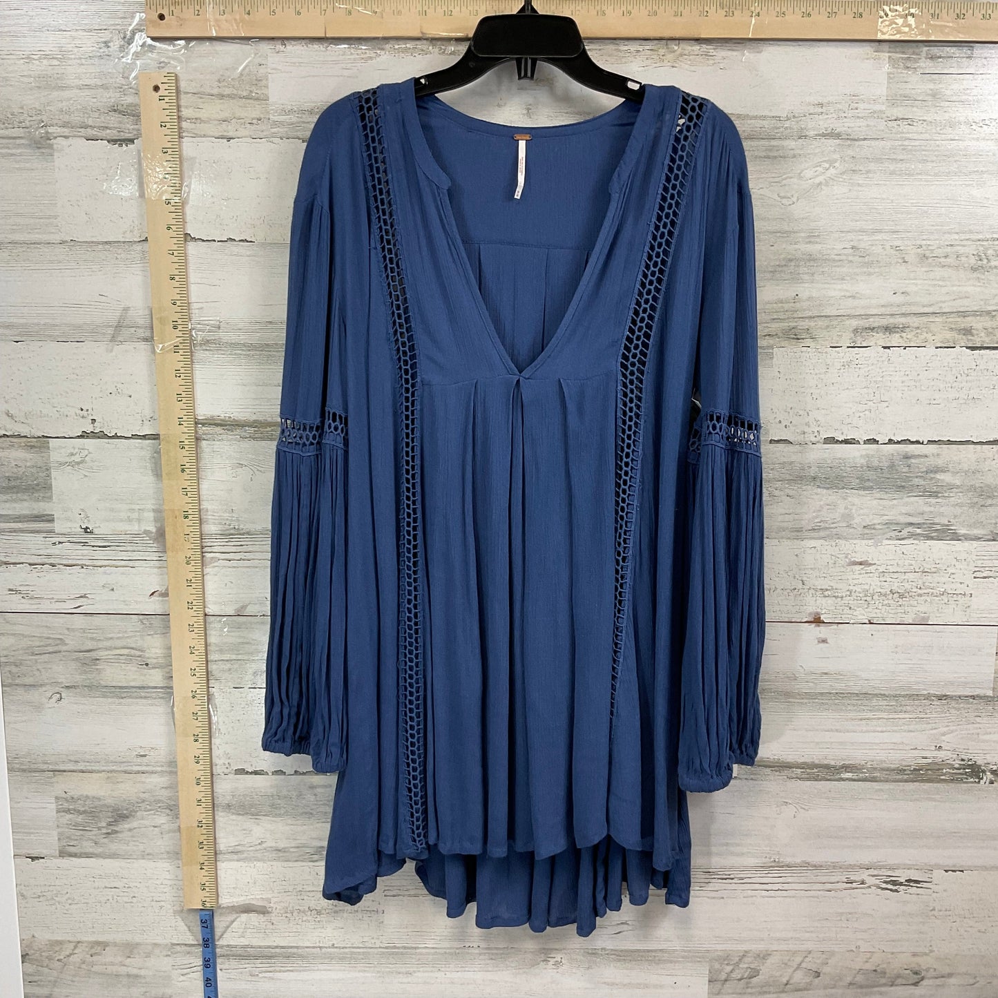 Blue Tunic Long Sleeve Free People, Size M