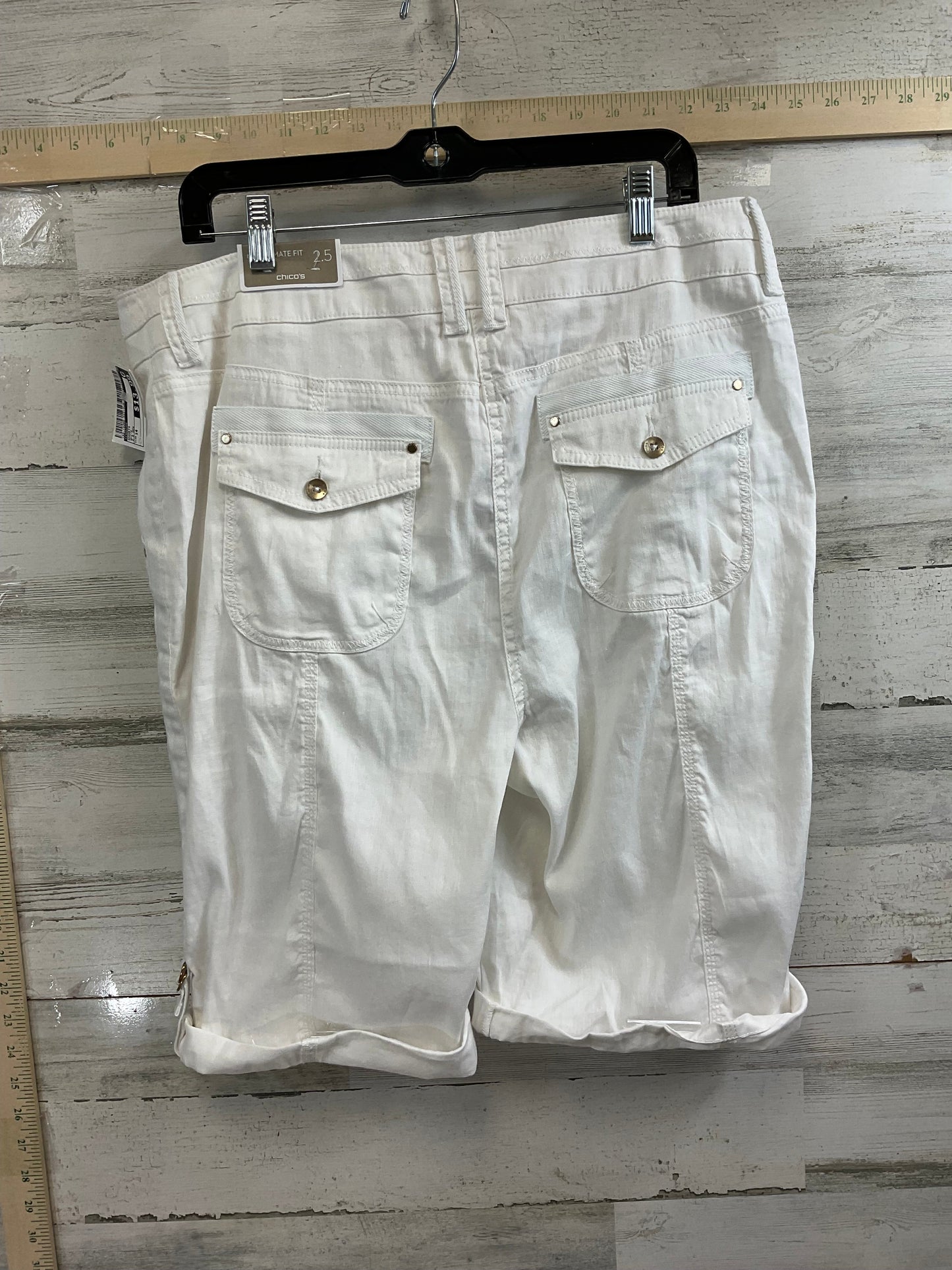 White Shorts Chicos, Size 14