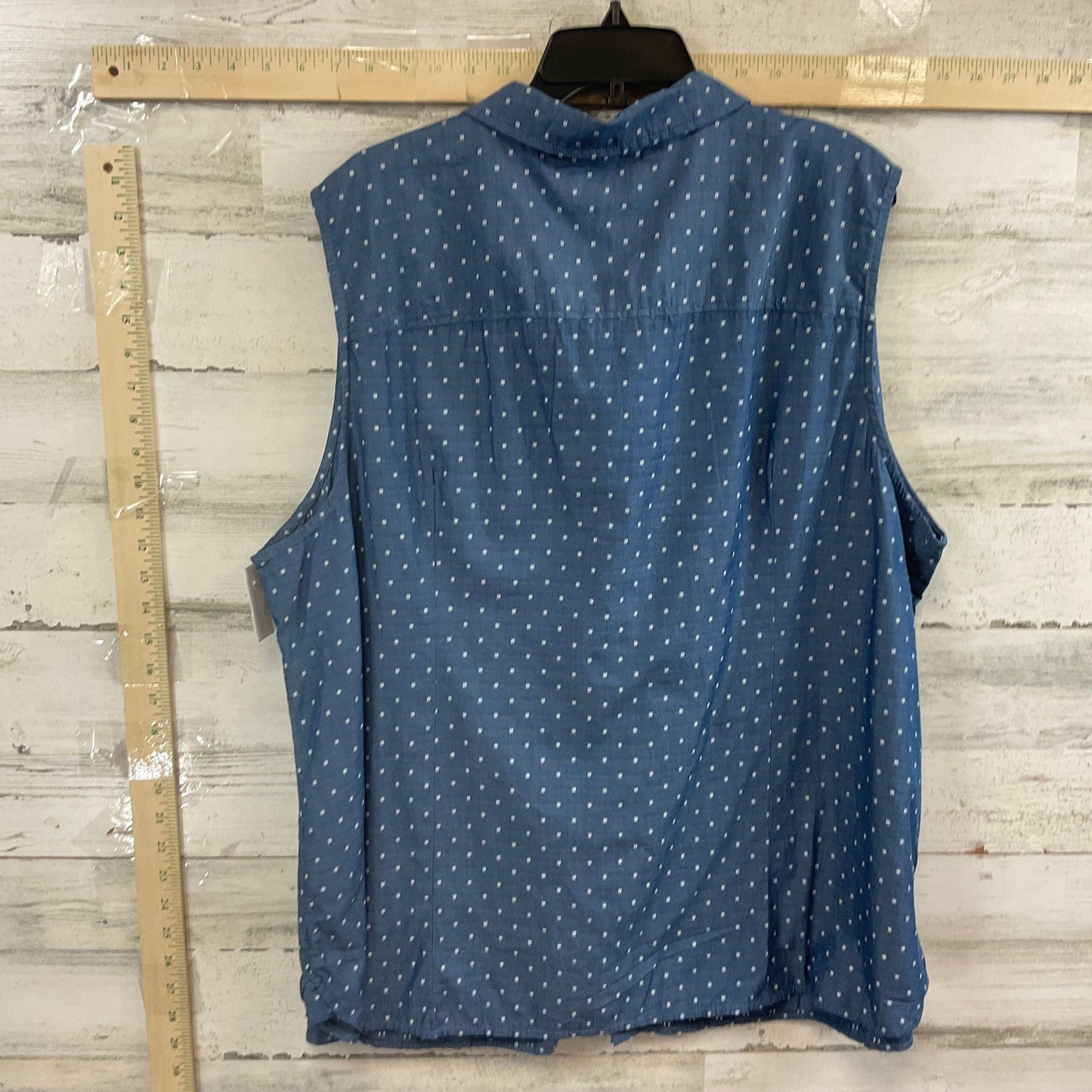 Blue Blouse Sleeveless Tommy Hilfiger, Size 2x