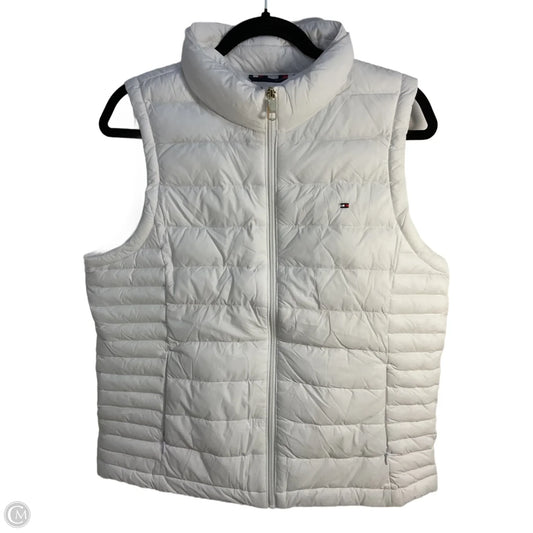 Vest Puffer & Quilted By Tommy Hilfiger In White, Size: M