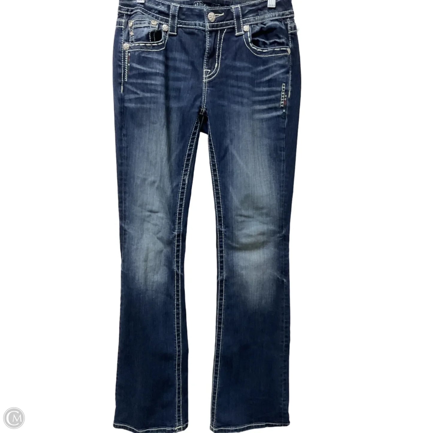 Jeans Boot Cut By Miss Me In Blue Denim, Size: 6