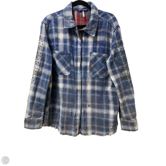 Jacket Other By Free People In Blue & Cream, Size: M