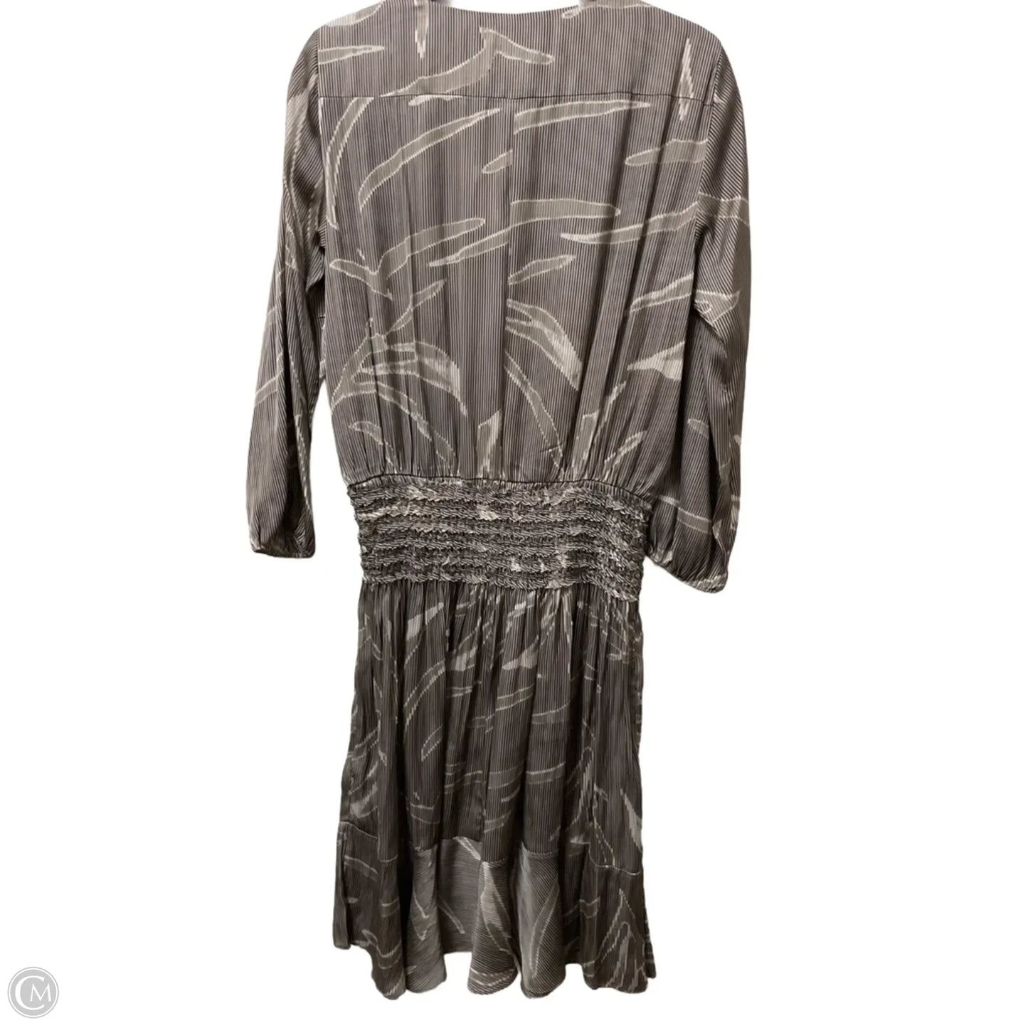 Dress Designer By Halston In Brown & Cream, Size: M