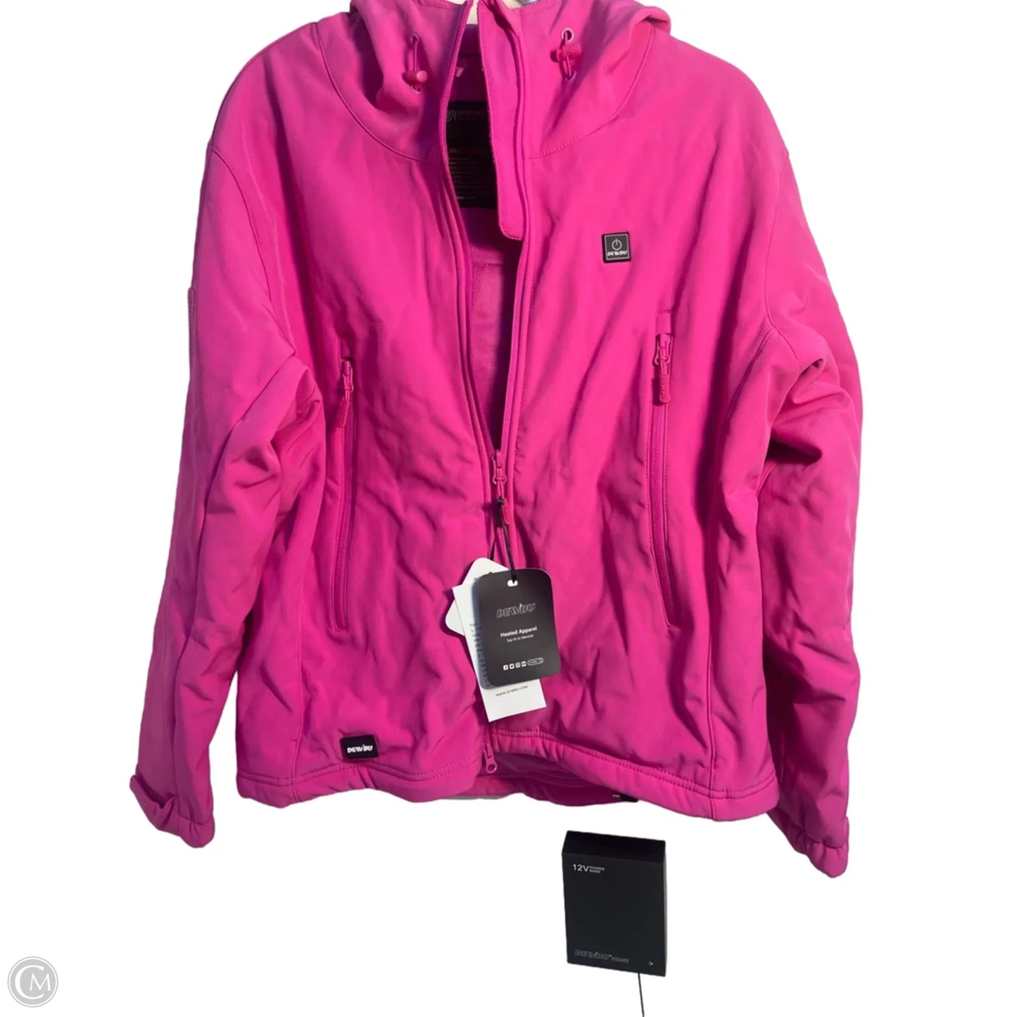 Coat Parka By Cmb In Pink, Size: M