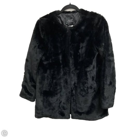 Coat Faux Fur & Sherpa By Clothes Mentor In Black, Size: S