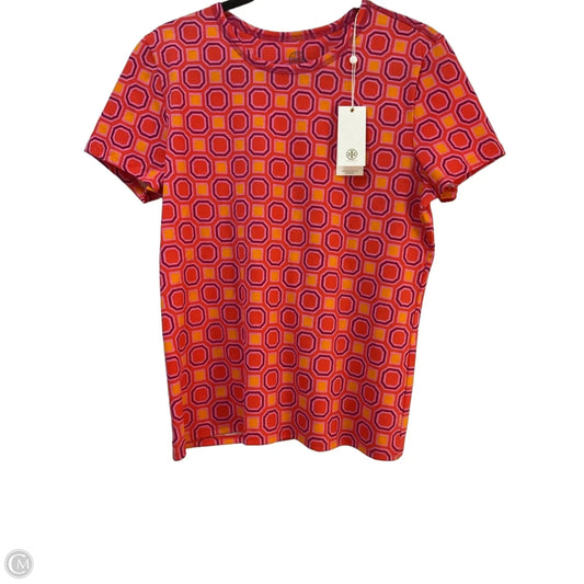 Top Short Sleeve Designer By Tory Burch In Orange, Size: M