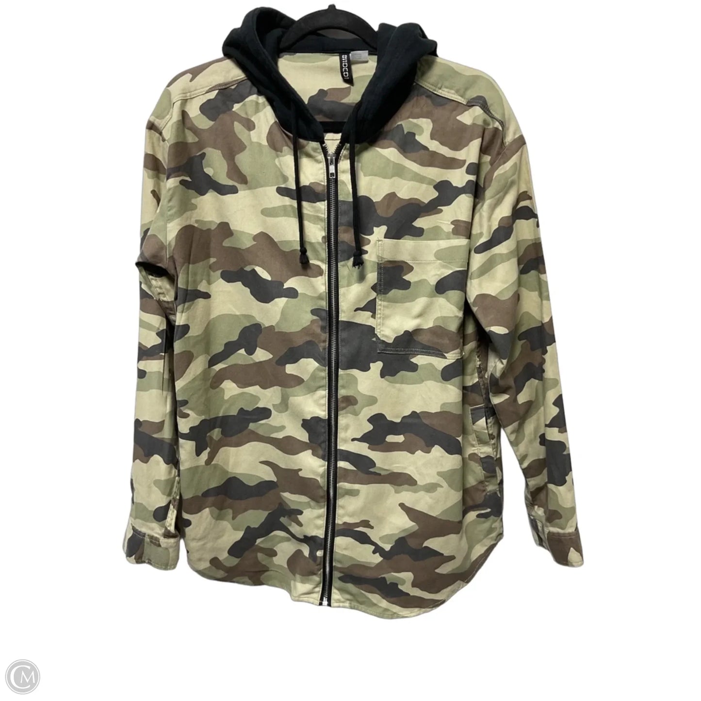 Sweater By Chicos In Camouflage Print, Size: S