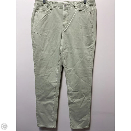 Jeans Straight By J. Jill In Green, Size: 12
