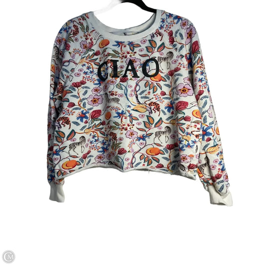 Sweatshirt Crewneck By Maeve In Multi-colored, Size: M