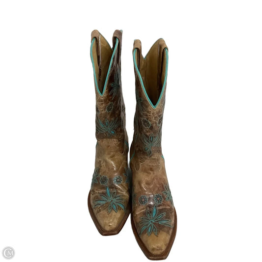 Boots Western By Shyanne In Blue & Brown, Size: 6.5