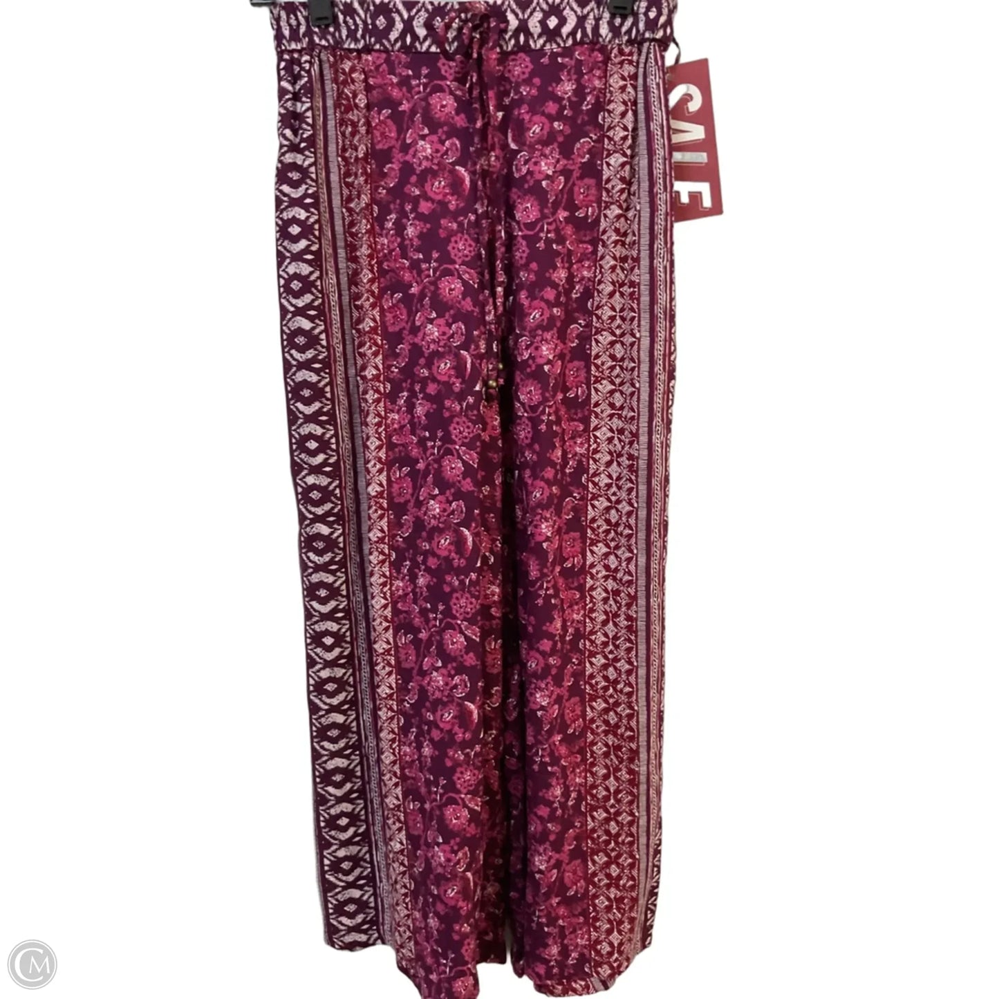 Pants Lounge By Angie In Purple & White, Size: M
