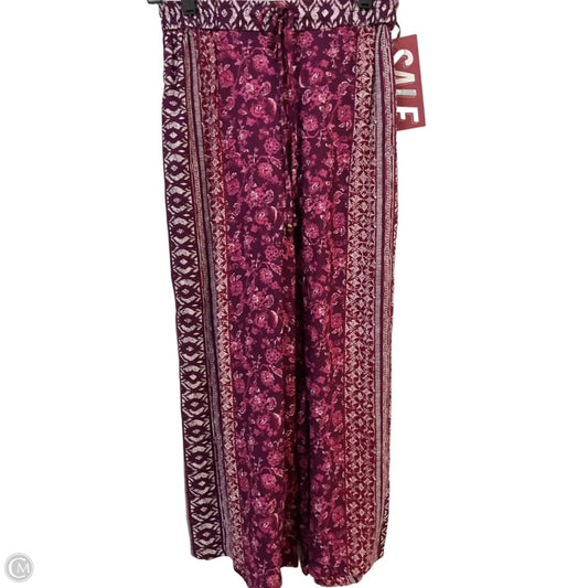 Pants Lounge By Angie In Purple & White, Size: M