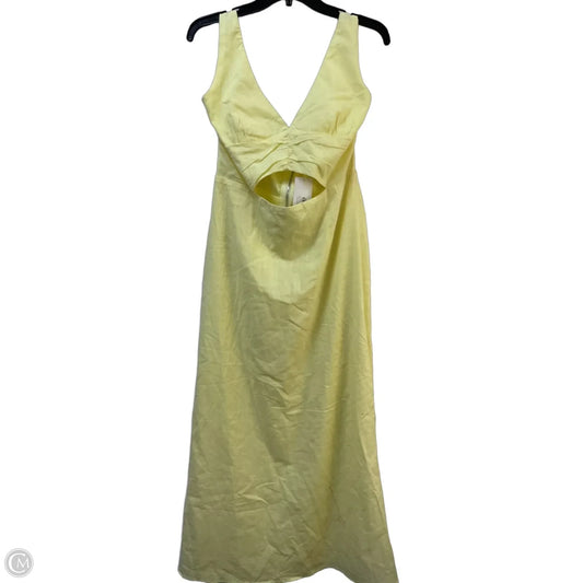 Dress Casual Midi By Clothes Mentor In Yellow, Size: 16