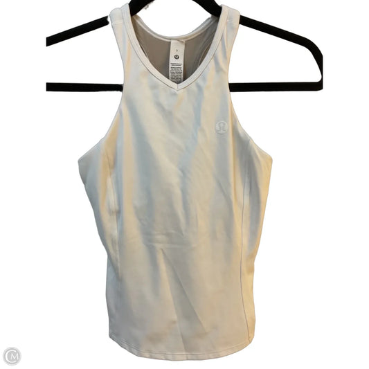 Athletic Tank Top By Lululemon In White, Size: 2