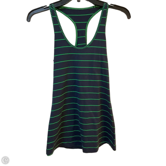 Athletic Tank Top By Lululemon In Striped Pattern, Size: S