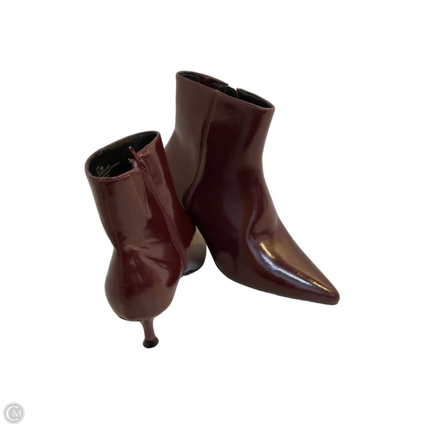 Boots Mid-calf Heels By Rachel Zoe In Maroon, Size: 8