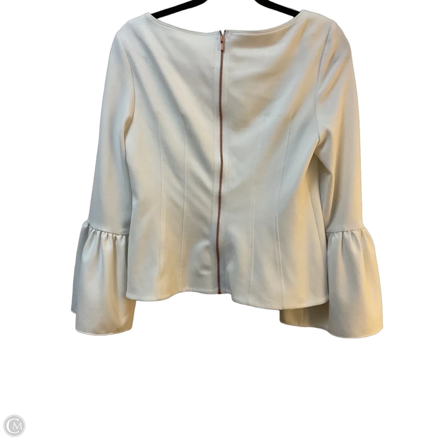 Blouse Long Sleeve By Tibi In White, Size: 6
