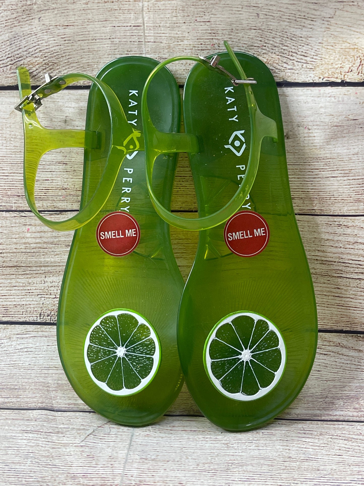 Green Sandals Flip Flops Cmb, Size 8