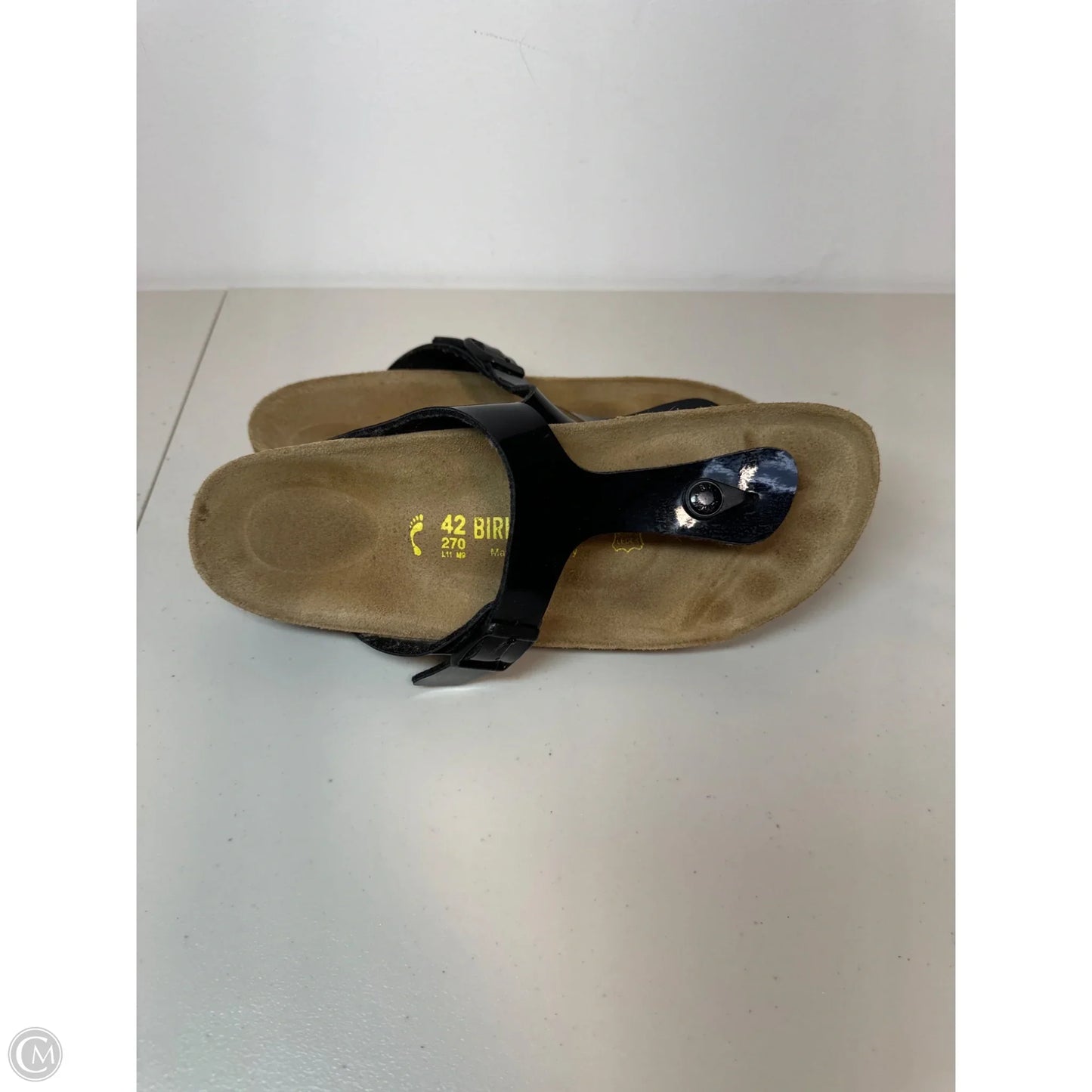 Sandals Flats By Birkenstock In Black, Size: 11