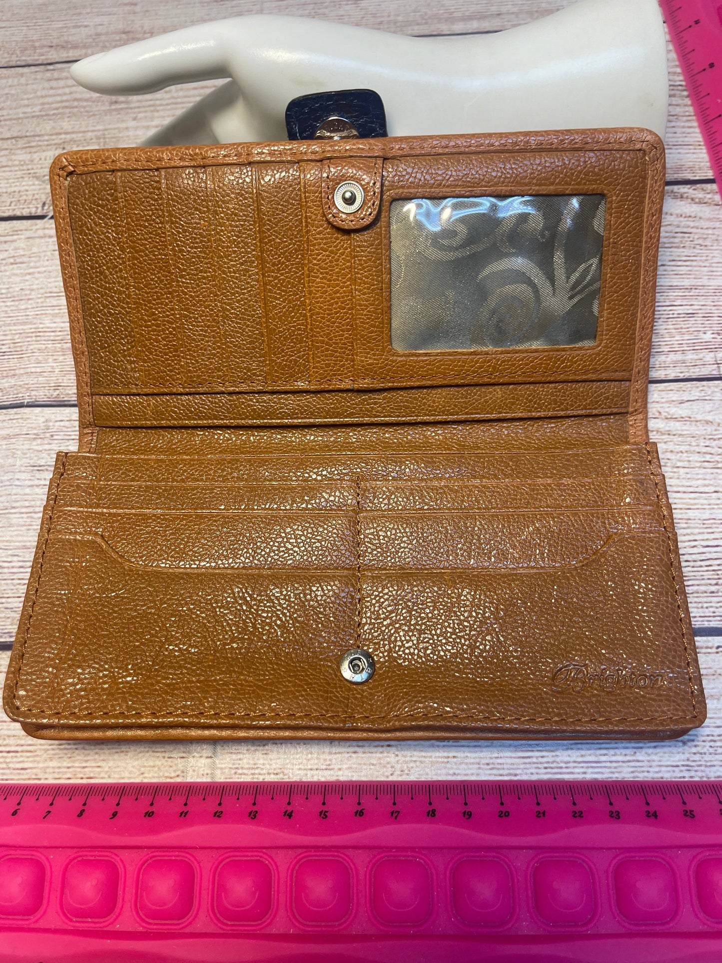 Wallet Leather By Brighton, Size: Large