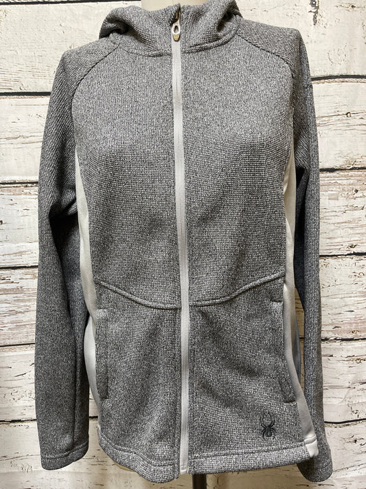 Athletic Jacket By Spyder In Grey, Size: L