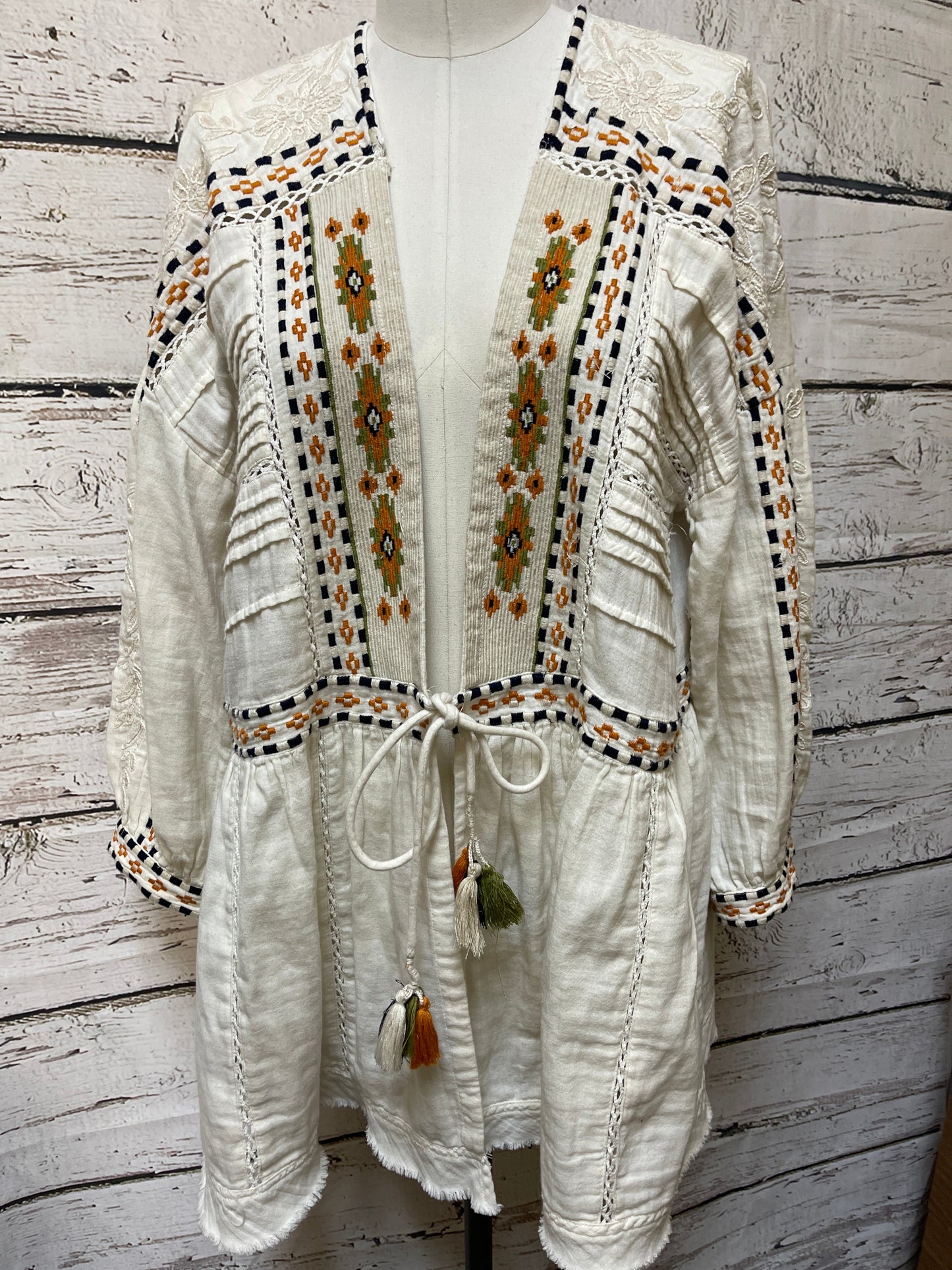 Cardigan By Sundance In Cream, Size: Xxl