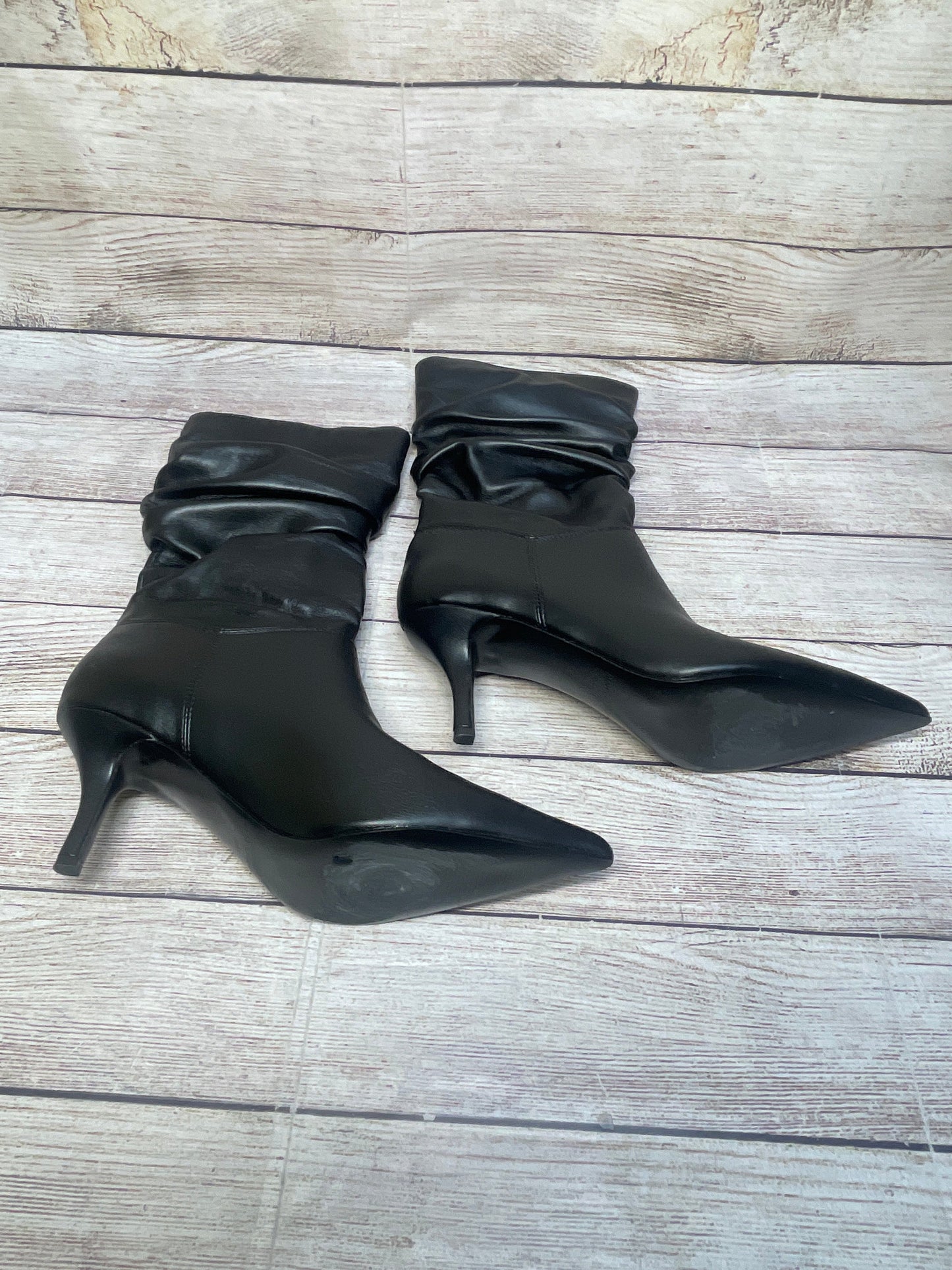 Boots Mid-calf Heels By Marc Fisher In Black, Size: 8.5