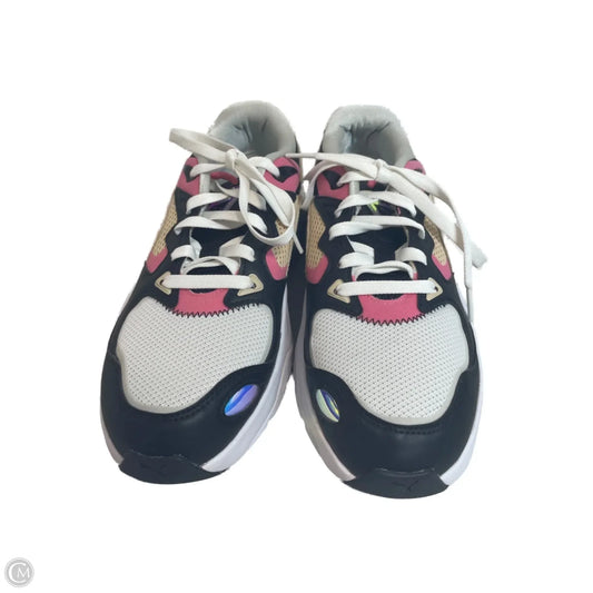 Shoes Athletic By Puma In Black & Gold, Size: 11