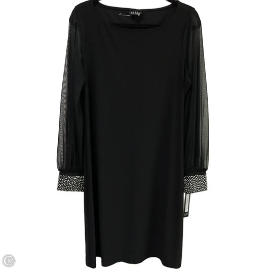 Dress Party Midi By Nicole Miller In Black & Silver, Size: L